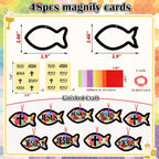 48PCS Sunday School VBS Crafts Bulk: Paper Jesus Fish Nativity Suncatchers - Image 4