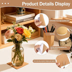 100 PCS Self-Adhesive Cork Sheets 4 x 4 Inch Squares Cork Coasters Square Corks - Image 3