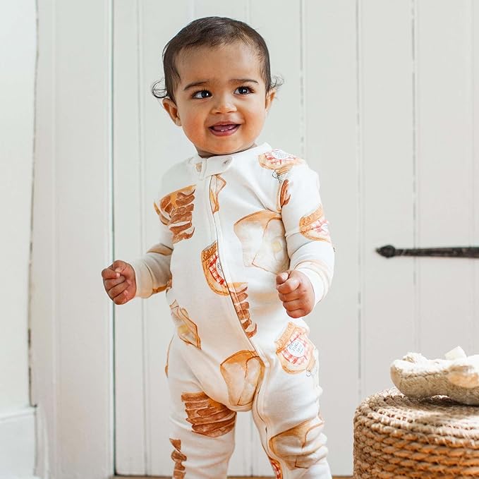 Burt’s Bees Baby Boys' One-Piece Sleep and Play 100% Organic Cotton PJs