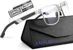 ANYLUV Blue Light Blocking Glasses Men Computer Gaming Glasses Lightweight by ANYLUV