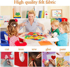 45Pcs Felt Fabric Sheets 6 x 6 inches, 1mm Thick Felt Fabric Square - Image 5