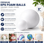Evershine 2 Pack 8 Inch Craft Foam Ball - Image 3