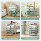 Giantex 10 Drawers Rolling Cart, Classroom Organizers, Storage Cart - Image 5