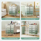 BECOMFORT 10-Drawer Rolling Cart - Image 7