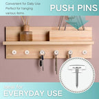 150 PCS Flat Clear Short Push Pins - Image 5
