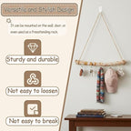 4 Pcs 15 Inch Driftwood Wall Hanging Jewelry Hanger Hanging Branch Decor - Image 6