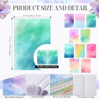 Tenceur 100 Pcs Mini Tie Dye Notebooks Pocket Notepads Bulk Tie Dye Small Memo - Image 2
