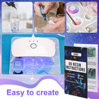 KISREL UV Resin Jewelry Making Kit, 300g Crystal Clear Resin - Image 5