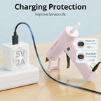 Tilswall Cordless Hot Glue Gun, Fast Preheating, Glue Gun and Sticks Set - Image 5