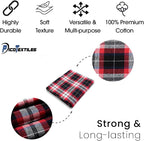 Pico Textiles 2 Yards Bolt Black Red White Tartan Plaid Flannel Fabric - Image 4
