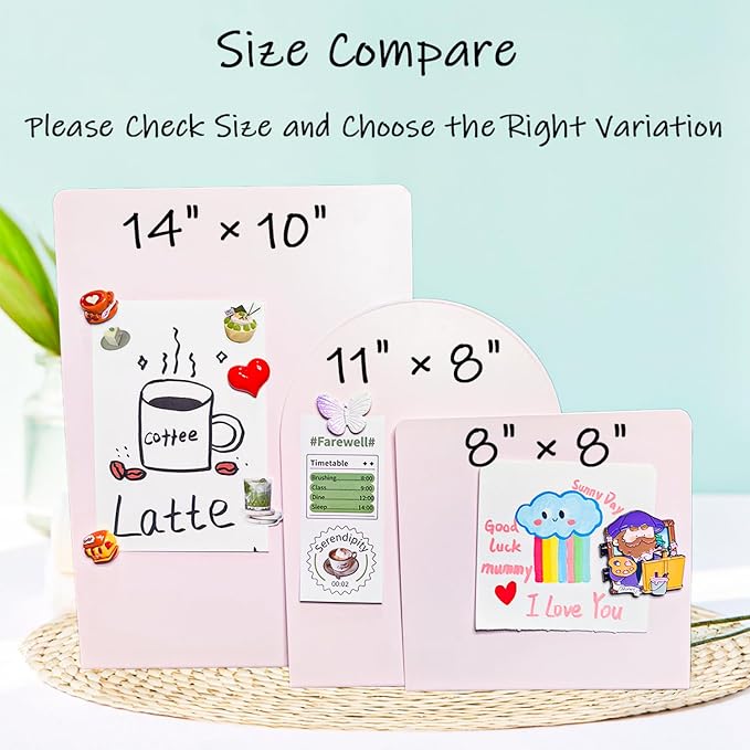 2 Pack Metal Pink Magnet Display Board - Image 6