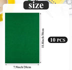 10PCS Green Self Adhesive Felt Fabric Sheets Sticky Felt Sheets - Image 2