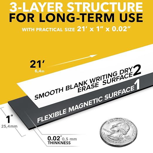 X-bet MAGNET Dry Erase Magnetic Strips - Image 2