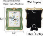 Vintage Picture Frame 5x7 Antique Ornate Photo Frame Tabletop and Wall Hanging - Image 4