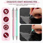 Epakh 2 Pieces Weeding Pen Vinyl Pen Pin Weeding Tool Fine Point Glitter Metal - Image 5