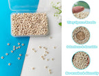 Natural Turquoise Seed Beads 4mm 1400pcs Small White Stone Abacus Loose - Image 2