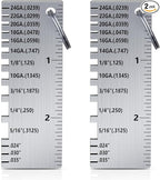 ZeeDix 2 PCS Metal Thickness Gauge Portable Steel Thickness Gauge Metal by ZeeDix