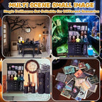 Celltestria 56 Pcs Halloween Miniatures Decorations 1:12 Scale Magic House - Image 6