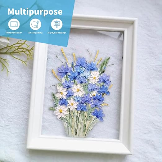 Art3d 10-Pack of 12×12" PET/Plexiglass Sheets, Transparent Clear Flexible - Image 3