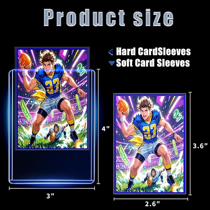 2000 Card Sleeves Toploads for Cards, Premium Standard Size Trading Hard - Image 3