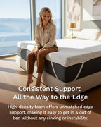 ViscoSoft 4 Inch Memory Foam Mattress Topper Queen - Image 5