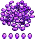 MECCANIXITY 50Pcs Acrylic Oval Gems 13x18 mm Flat Back Artificial Rhinestones by MECCANIXITY