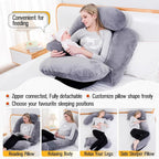 AS AWESLING Shredded Memory Foam Body Pillow, Pregnancy Pillows - Image 6