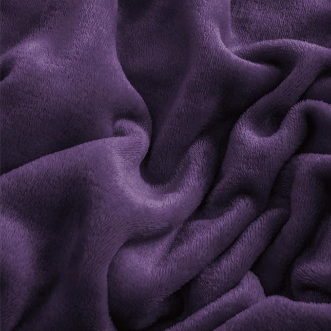 BEDELITE Flannel Sheets King Size Purple - Image 5