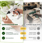 Assark Cordless Hot Glue Gun, Full Size, 6000mAh 60-Min Battery, Plug-in - Image 5