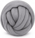 1.76oz Wool Roving: Needle Felting Wool White Roving Wool Felting Supplies Pure by Gipony