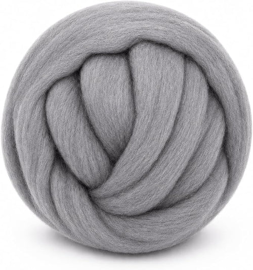 1.76oz Wool Roving: Needle Felting Wool White Roving Wool Felting Supplies Pure by Gipony