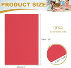 uxcell 10 Pcs Red EVA A4 Foam Sheets Crafts, 12 x 8 Inch Foam Paper - Image 2