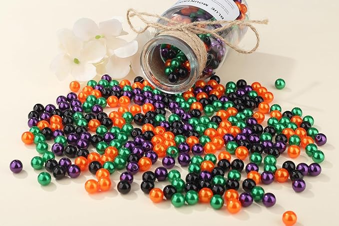 DUQGUHO Halloween Beads, 8mm Halloween Charms - Image 2