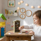 36 Pcs 1:12 Scale Miniatures Dollhouse Books and Wooden Bookcase | 4 Floors - Image 5