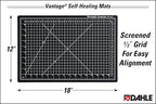 Dahle Vantage 10671 Premium Self-Healing Cutting Mat, 1/2" Grid, 5 Layers - Image 2