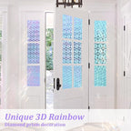 Windimiley Stained Glass Window Privacy Film, Rainbow Clings, 23.6" x 78.7" | - Image 8
