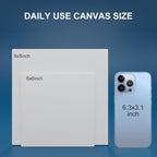 Artkey Canvas Panels 6x6 Inch 12-Pack, 10 oz Primed 100% Cotton White Blank - Image 6