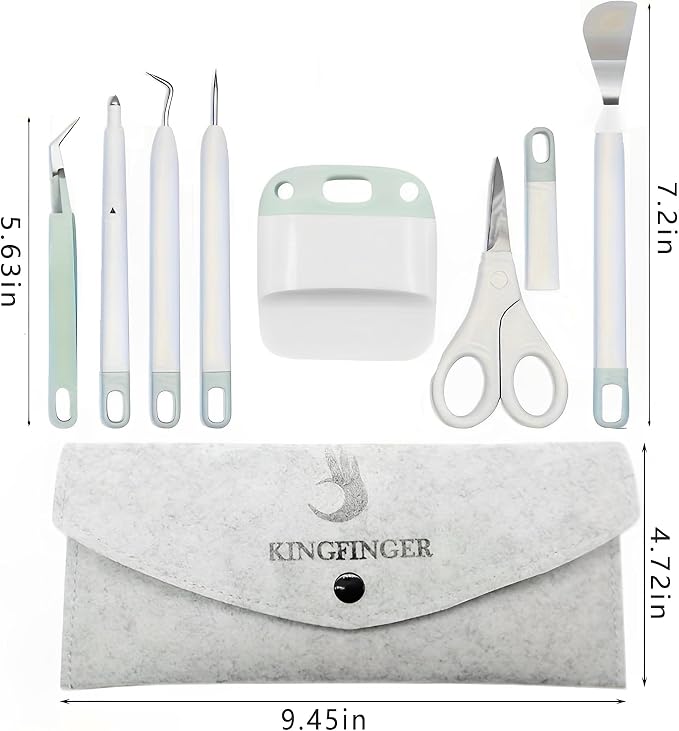 KINGFINGER Scrapbooking Tools Set, Scoring Stylus, Basic Weeding Tools - Image 3