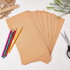 OLYCRAFT 10 Sheets 1mm Thick Cork Sheets 12x6.1 Inch Thin Cork Roll Brown Corks - Image 4