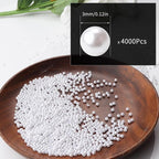 4000pcs White 3mm Pearl Beads - Image 2