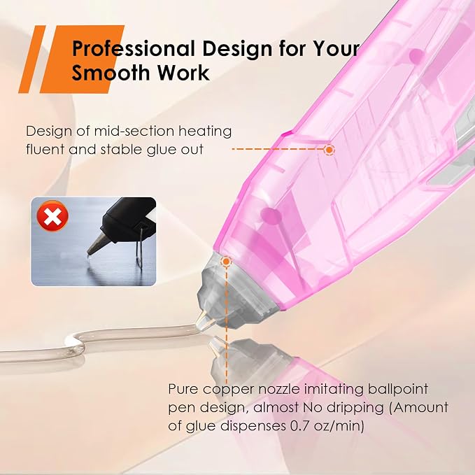 Cordless Hot Glue Gun - 20V Temp Adjust Hot Glue Gun - Image 3