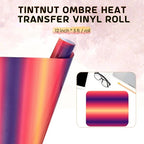 Tintnut Orange Purple Gradient Heat Transfer Vinyl Roll, easy cut & weed - Image 2