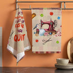 Quilters Gifts Kitchen Towels, Sewing Quilting Lovers Gifts Kitchen Towels - Image 3