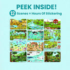 Animals Habitat 500+ Kids Sticker Book by Cupkin Toddler Airplane Travel - Image 6