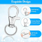 Anezus 150 Pcs Swivel Key Chain Lanyard Carabiner Hook - Image 3