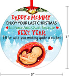 WaaHome Funny Pregnant Christmas Ornaments 2026 - Image 7