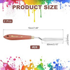MECCANIXITY Pack of 2 Palette Knife No.20, 7.5" Long - Image 2