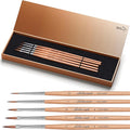Golden Maple Kolinsky Sable Miniature Paint Brushes, Watercolor Details by goldenmaple