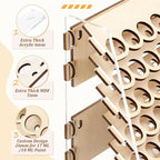 Colingmill Wooden Paint Organizer Storage Rack, 140 Holes Miniature Model Paint - Image 3