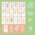 Flower Stencils for Painting, Floral Drawing Templates for Wood Wall Canvas - Image 7